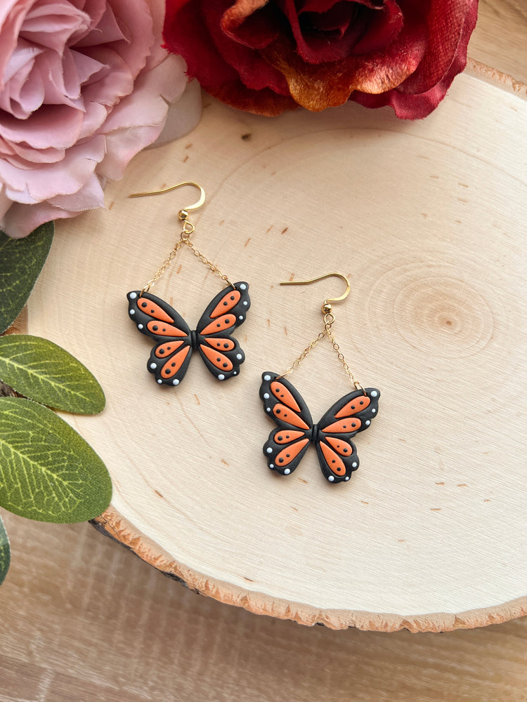 Orange Butterfly Hooks