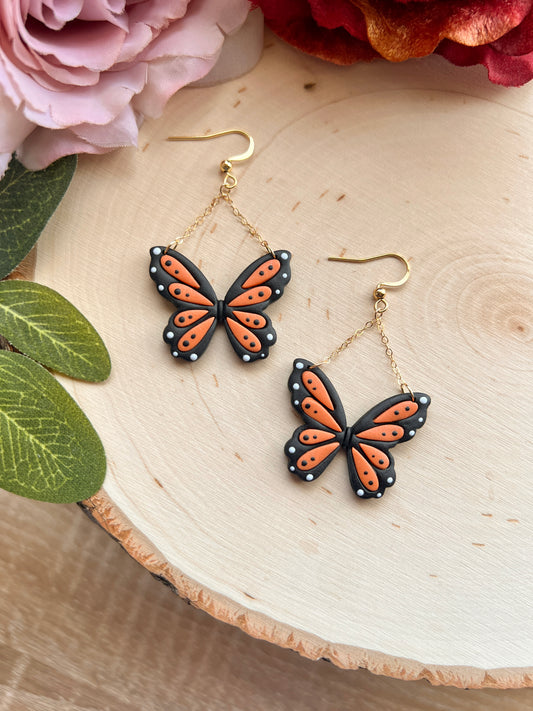 Orange Butterfly Hooks