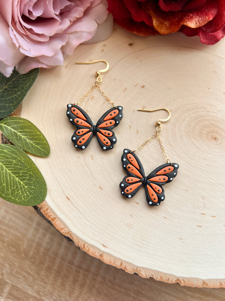 Orange Butterfly Hooks