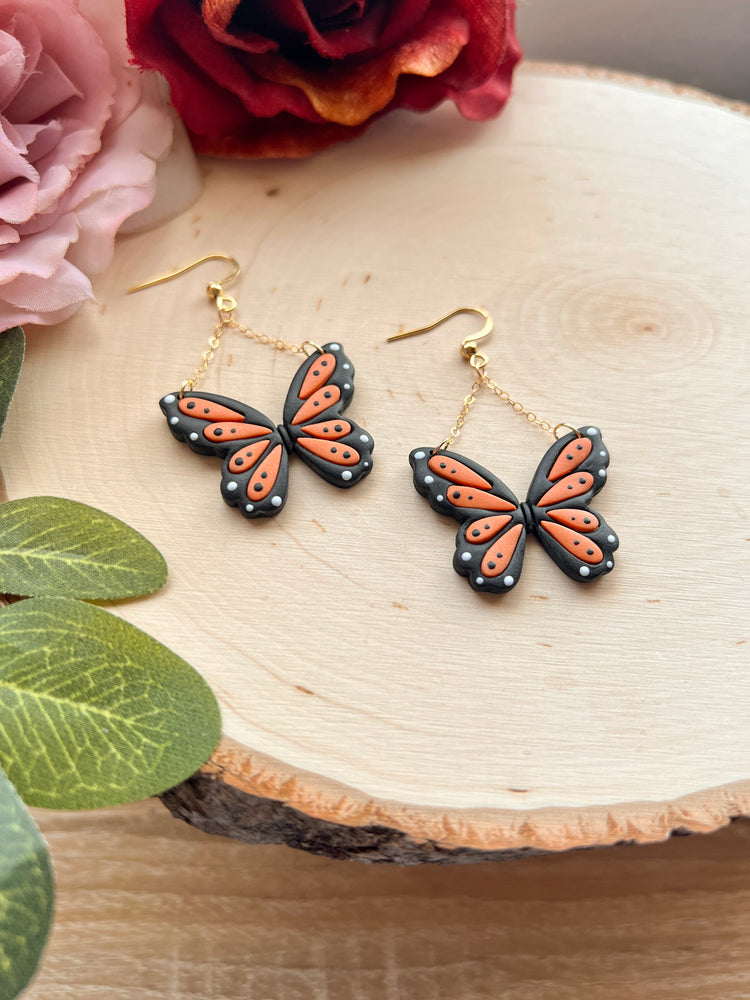 Orange Butterfly Hooks