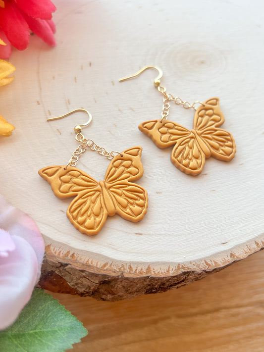 Gold Butterfly Hooks